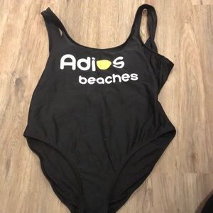 One piece bathing suit